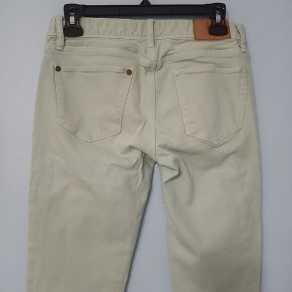 Madewell High Rise Zip Closure Hem Cropped Jeans Size 26 Mint Green - Picture 10 of 12